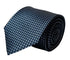 navy dark blue tie with dogtooth houndstooth design